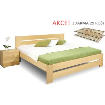 Postel BedWorld Berni 180 x 200 cm šedá