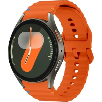 VSECHNONAMOBIL 85972 WAVE Silikonový řemínek pro Samsung Galaxy Watch 7 (40mm / 44mm) oranžový
