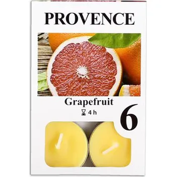 Svíčka Čajová svíčka PROVENCE 6ks grapefruit