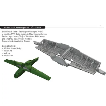 Plastikový model Eduard 1/72 P-51D wheel bay PRINT (EDUARD)