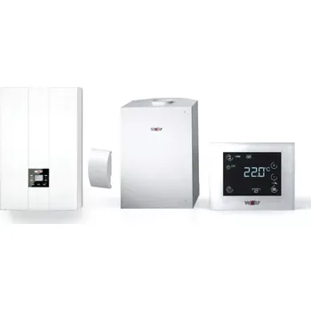 Kotel Sestava WOLF kotel FGB-24 kW + zásobník CSW 120 + modul RM-2 +2x snímač (Sestava WOLF kotel FGB-24 kW + zásobník CSW 120 + modul RM-2 +2x snímač)