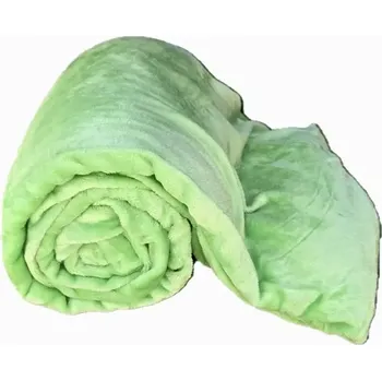 Dětská deka TOTÁLNÍ VÝPRODEJ ! MIKROPLYŠOVÁ DEKA 150x200cm - LETNÍ ZELENÁ