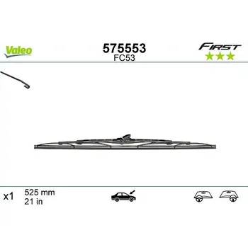 Stěrač List stěrače VALEO 575553