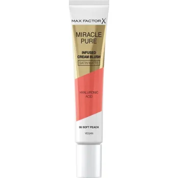 Přípravek na tvář Max Factor Miracle Pure krémová tvářenka odstín 06 Soft Peach 15 ml