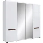 BRW AZTECA TRIO skříň SZF2D2L/21/22, bílá/bílý lesk