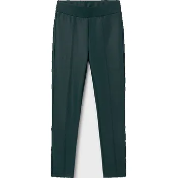 Dívčí oblečení Mayoral Dlouhé kalhoty koženkové 7750 barva: zelená, Rozměr: 162 (16 let)