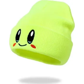 Čepice Pletená zimní čepice pro děti a dospělé | pohodlná čepice - žlutá