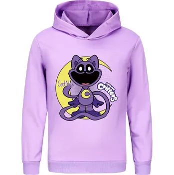 Chlapecký svetr Smiling Critters Dětská mikina s potiskem Smilings Critters CATNAP (mix barev) Barva: Fialová, Velikost: 3-4 roky (110)