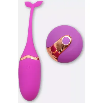 Vibrační vajíčko DKK Mermaid's Secret na ovládání - Fialová