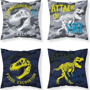Povlak na dekorativní polštářek Povlak na polštářek 40 x 40 cm Dinosaurus svítící