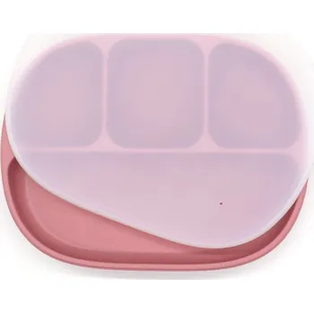 Talíř MARTONS Talíř s krytem a rozdělením na 4 části Dark Pink