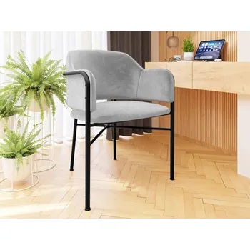 Čalouněná jídelní židle Uzpira, Potah: Magic Velvet 2240, Barva dřeva: černá MIRJAN 5903211334221