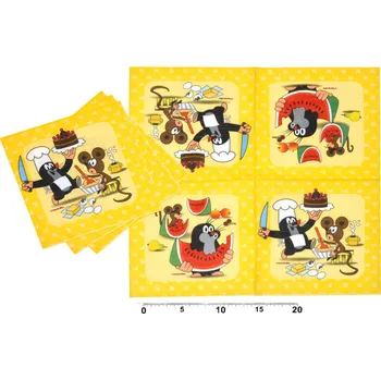 Papírový ubrousek Papírové ubrousky Krtek 12ks