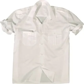 Pánská košile Košile SERVIS krátký rukáv na knoflíky BÍLÁ XXL - Skladem