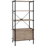 Knihovna 3 police + skříňka LOFT dub - SLEVA 3% s kodem radost25