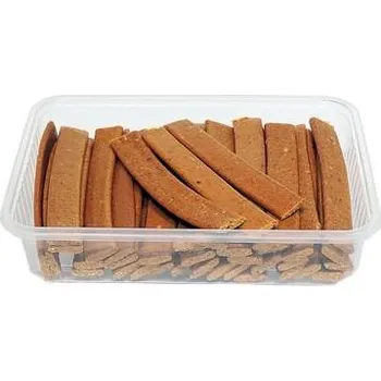 Pamlsek pro psa DELIKA-PET Soft Plátek drůbeží. 14mm/12cm 350g dóza