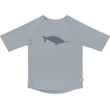 Dětské zboží LÄSSIG Short Sleeve Rashguard Whale Light Blue Velikost (od výrobce): 7 - 12 m.