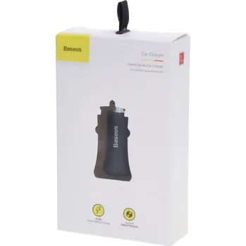 Dual-USB nabíječka do auta Gentleman 4,8A černá