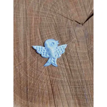 Nášivka Aplikace ptáček barva modrá světlá
