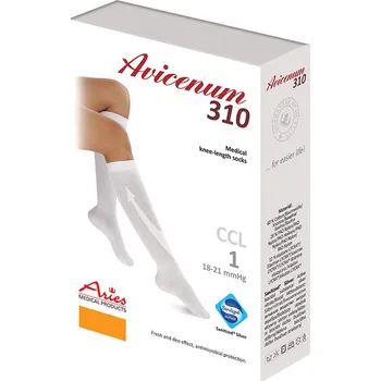 Dámské punčochy Aries Avicenum PHLEBO 310 bílá S