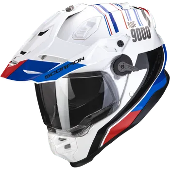 Helma na motorku Scorpion adf-9000 air desert bílo/modro/červená m