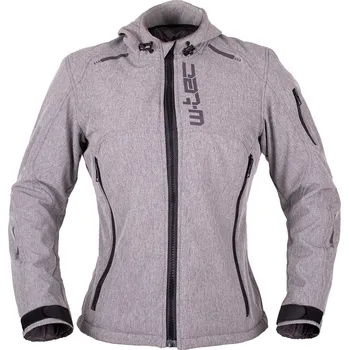 Moto bunda W-TEC Dámská softshellová moto bunda Algenia šedá - L