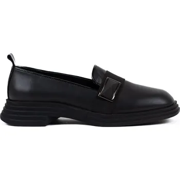 Dámské mokasíny Letizia Dámské černé mokasíny s okrasnou sponou Velikost: 36