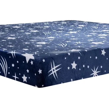 Prostěradlo decoDoma Napínací prostěradlo mikroplyš LUCIDA 90 x 200 cm modrá