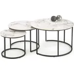 Konferenční stolek Tercera, mramor / černá
