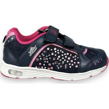 Chlapecké tenisky Dětské tenisky s LED blikačkou LICO - Marine/pink - 27