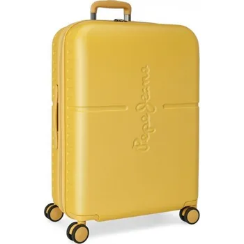 Cestovní taška PEPE JEANS Highlight Ochre, Cestovní kufr, 70x48x28cm, 79L, 7689223 (medium exp.)