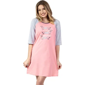 Dámská noční košile Noční košile REGINA 140 růžová L 0