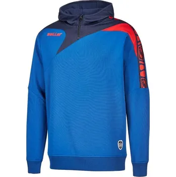 saller mikina s kapucí REACTIV BARVA: 114 modrá-tmavě modrá-červená, Velikost: XXS