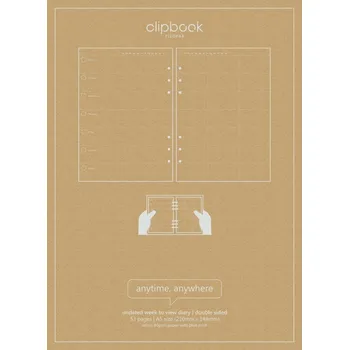 Diář Filofax kalendář nedatovaný týden na 2 strany