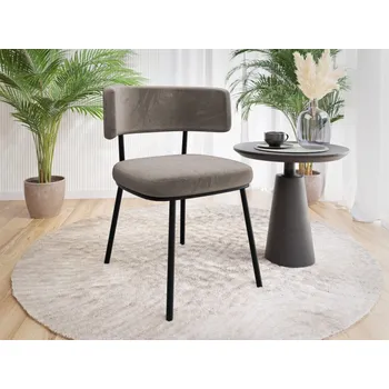 Čalouněná jídelní židle Serossa, Potah: Magic Velvet 2209, Barva dřeva: černá MIRJAN 5903211334023