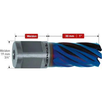 Vrták Karnasch 201312040 | Jádrový vrták 40 mm, BLUE-LINE 30 upnutí WELDON 19