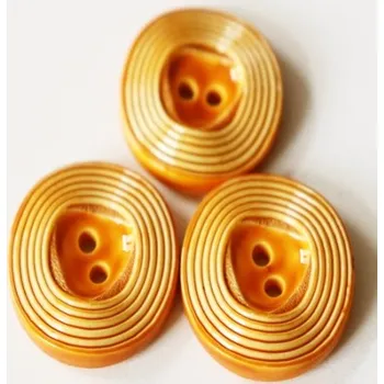 Knoflík Knoflík 8887/34 rezavý - Oranžová, 20 mm