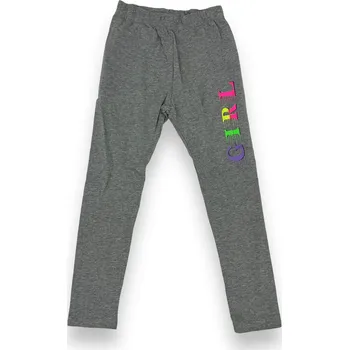 Dívčí legíny Sezon Dívčí legíny GIRL Barva: Šedá, Velikost: 140