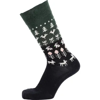 Dámské termo ponožky Merino ponožky Nature black green, Bengt & Lotta Švédsko Černá 40/45