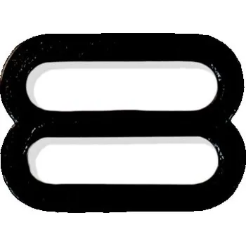 zkracovač ramínek 16mm podprsenky černý - Černá, 16mm