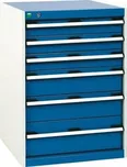 Dílenská zásuvková skříň, Bott SL-66, výška 90 cm, 6 zásuvek