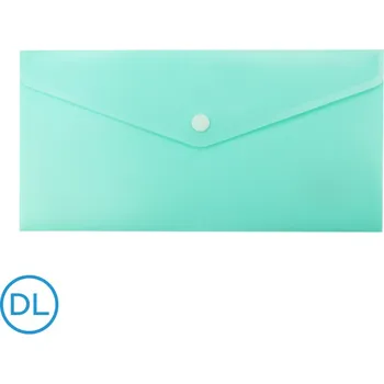 Obálka Obal spisový s klopou a drukem DL pastel zelený