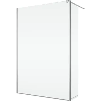 Ronal Bathrooms (Sanswiss) Montážní set Ronal Easy BTE2 - krátká otočná stěna v 90° - montáž vlevo 420 x 2000 mm, bílá matná/sklo Loft 69