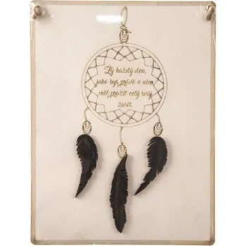 Závěsná dekorace LAPAČ SNŮ (27x20cm)