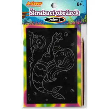 omalovánky Škrabací obrázek- duhový - Mořské víly