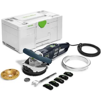 sanační bruska Festool | Sanační bruska RG 130 ECI-Plus RENOFIX. Varianta: RG 130 ECI-Set DIA PA, Typ dia kotouče: Dia kotouč DIA PAINT 130