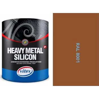 univerzální barva VITEX - Alkydová barva na kov a satén RAL 8001 OKROVO HENDÁ 2,25L