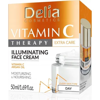 Pleťový krém Rozjasňující pleťový krém Delia Cosmetics Therapy pro denní použití 50 ml