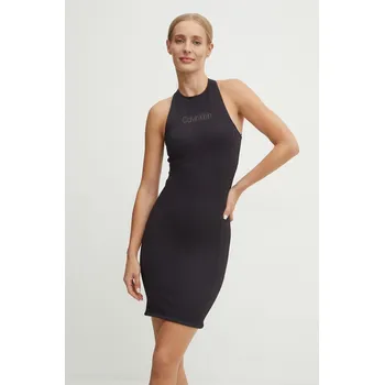 Dámské šaty Šaty Calvin Klein Performance černá barva, mini, 00GWF4D900 99X, vel. XL