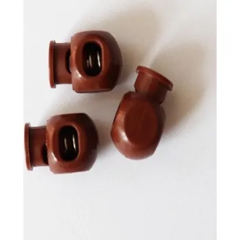 Knoflík Brzdicka plastová 55070 TM.HNĚDÁ - Tm.hnědá, 20x15mm